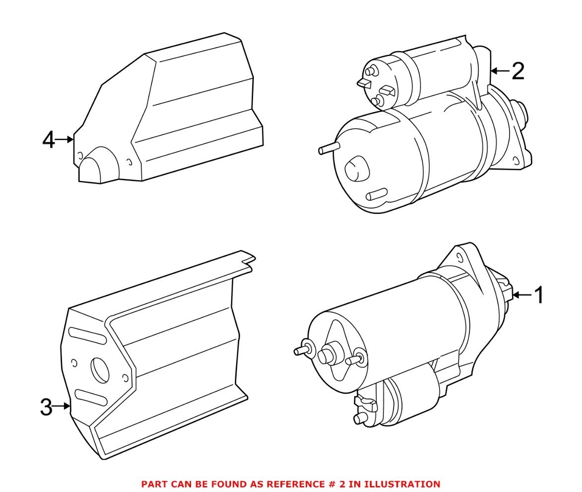 BMW Starter Motor 12411711403